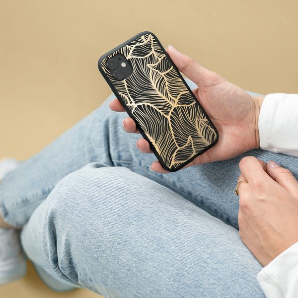 imoshion Coque Design Samsung Galaxy A32 (5G) - Golden Leaves