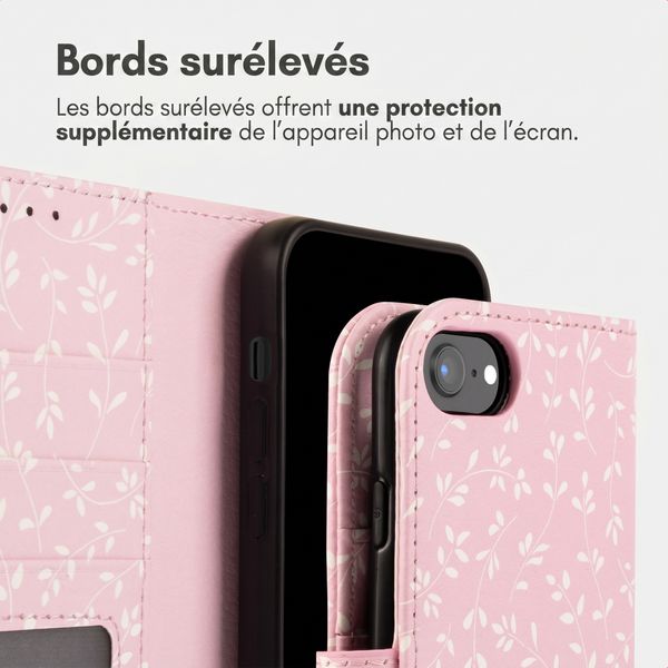 imoshion Étui de télephone portefeuille Design Apple iPhone 17e / 16e - Pink Bazaar Flowers