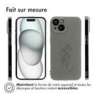 imoshion Coque Design iPhone 15 - Floral Green