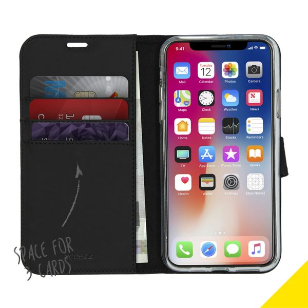 Accezz Étui de téléphone Wallet iPhone 11 Pro Max - Noir