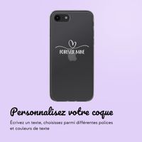 Coque personnalisée avec un cœur élégant iPhone SE (2022 / 2020) / 8 / 7 - Transparent