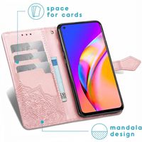 imoshion Etui de télephone Mandala Oppo A94 (5G) - Rose Doré