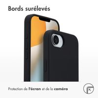 Accezz Coque Liquid Silicone avec MagSafe iPhone 16e - Noir