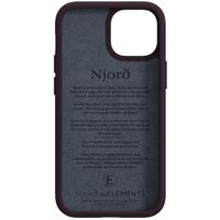 Njorð Collections Coque Salmon Leather MagSafe iPhone 13 Mini - Rust