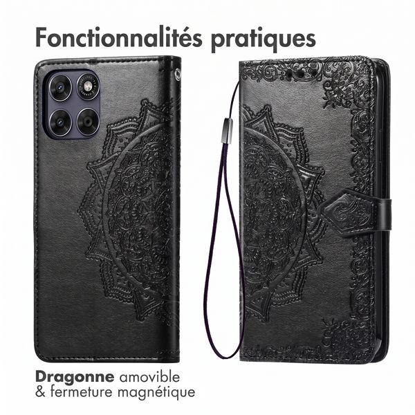 imoshion Etui de télephone Mandala Motorola Moto G77 - Noir