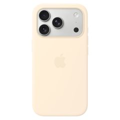 Apple Coque en silicone avec MagSafe Apple iPhone 17 Pro - Vanilla