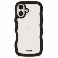 Holdit Coque Wavy Apple iPhone 16 - Black / Transparent