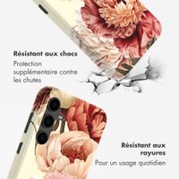 Selencia Coque arrière Vivid Samsung Galaxy S24 FE - Vintage Peony