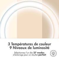 imoshion Perche à selfie Bluetooth Pro 3 en 1 + trépied + Lumière de remplissage annulaire de 6 pouces - Téléphone à lampe annulaire - Perche à selfie Bluetooth - Lampe annulaire avec trépied - Réglable - Noir