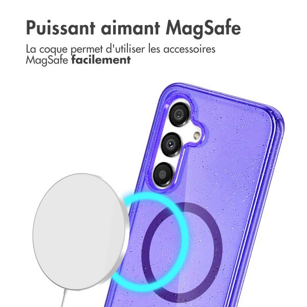 imoshion Coque Sparkle avec MagSafe Samsung Galaxy S25 - Violet