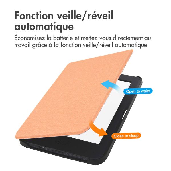 imoshion Étui de liseuse portefeuille Canvas Tolino Page 2 - Peach