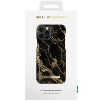 iDeal of Sweden Coque Fashion Apple iPhone 12 (Pro) - Golden Smoke Marble