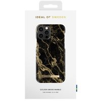 iDeal of Sweden Coque Fashion iPhone 12 (Pro) - Golden Smoke Marble