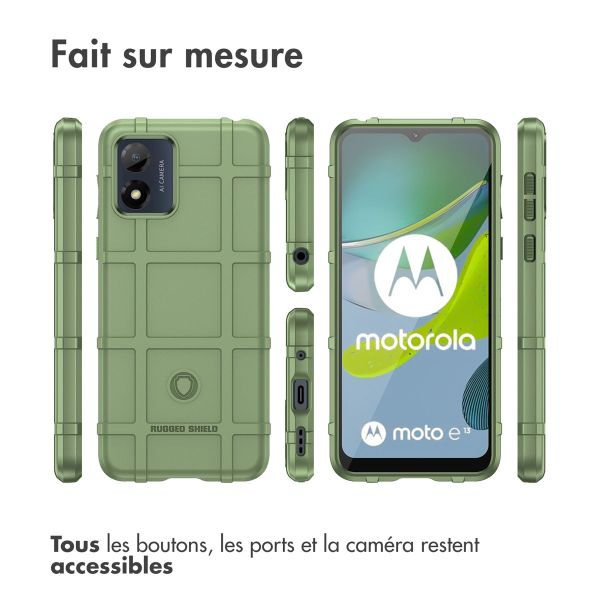 imoshion Coque Arrière Rugged Shield Motorola Moto E13 - Vert