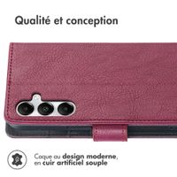 imoshion Étui de télephone portefeuille Samsung Galaxy A15 (5G/4G) - Bordeaux