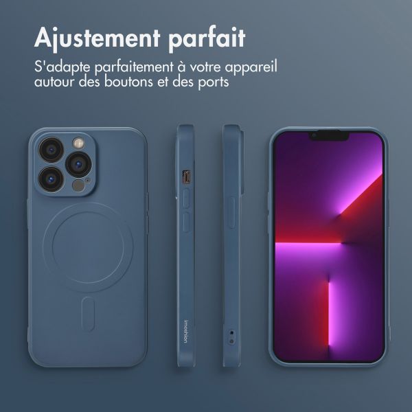 imoshion Coque Couleur avec MagSafe Apple iPhone 13 Pro - Bleu foncé