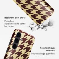 Selencia Coque arrière Vivid Samsung Galaxy S24 - Pied-de-Poule