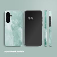 Selencia Coque arrière Vivid Samsung Galaxy S25 Plus - Marble Grayed Jade