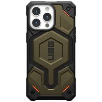 UAG Coque arrière Monarch Pro Apple iPhone 15 Pro Max - Kevlar Element Green
