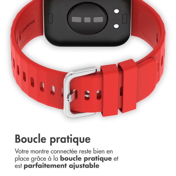 imoshion Bracelet en silicone pour Huawei Watch Fit 3 - Rouge