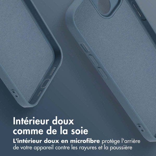 imoshion Coque Couleur avec MagSafe Apple iPhone 14 - Bleu foncé