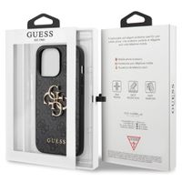 Guess Coque 4G Metal Logo Backcover Apple iPhone 13 Pro - Gris