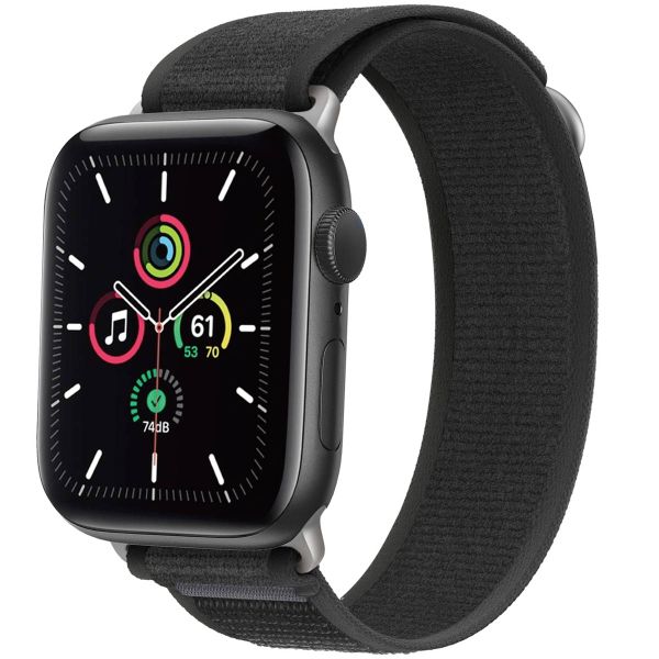 imoshion Bracelet en nylon Trail Apple Watch Series 1 á 9 / SE (38/40/41 mm) | Series 10 (42 mm) - Pure Black