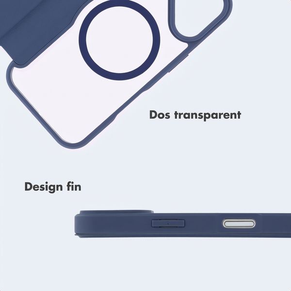 imoshion Bookcase transparente avec MagSafe Apple iPhone 17 - Bleu