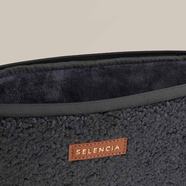 Selencia Pochette ordinateur Teddy 15-16 pouces - Black