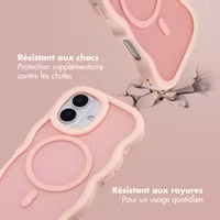 Selencia Coque arrière Wavy avec MagSafe Apple iPhone 17 - Soft Pink