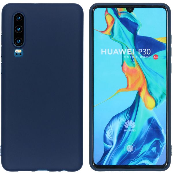 imoshion Coque Couleur Huawei P30 - Bleu foncé