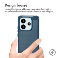 imoshion Coque Brushed Xiaomi Redmi Note 14 (4G) - Bleu foncé