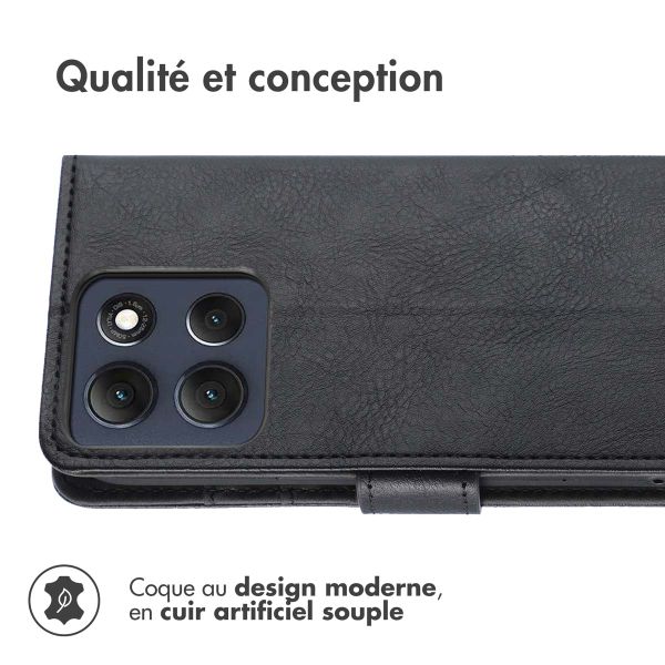 imoshion Étui de télephone portefeuille Motorola Moto G86 - Noir