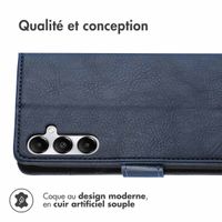 imoshion Étui de télephone portefeuille Samsung Galaxy A15 (5G/4G) - Bleu foncé