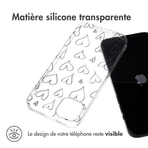 imoshion Coque Design Apple iPhone 15 Plus - Hearts