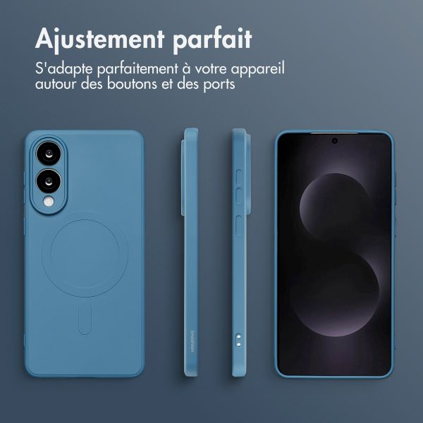 imoshion Coque Couleur avec MagSafe Samsung Galaxy S25 Edge - Bleu foncé