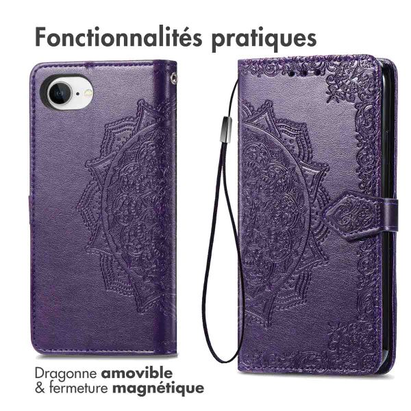imoshion Etui de télephone Mandala Apple iPhone 16e - Violet