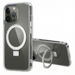 Accezz Coque Ring Stand avec MagSafe Apple iPhone 13 Pro Max - Transparent