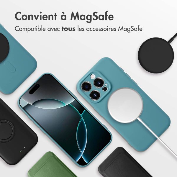 imoshion Coque Couleur avec MagSafe Apple iPhone 16 Pro - Smoke Green