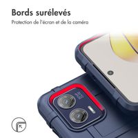 imoshion Coque Rugged Shield Motorola Moto G73 - Bleu foncé