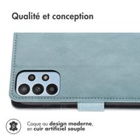 imoshion Étui de téléphone portefeuille Luxe Samsung Galaxy A23 (5G) - Bleu clair