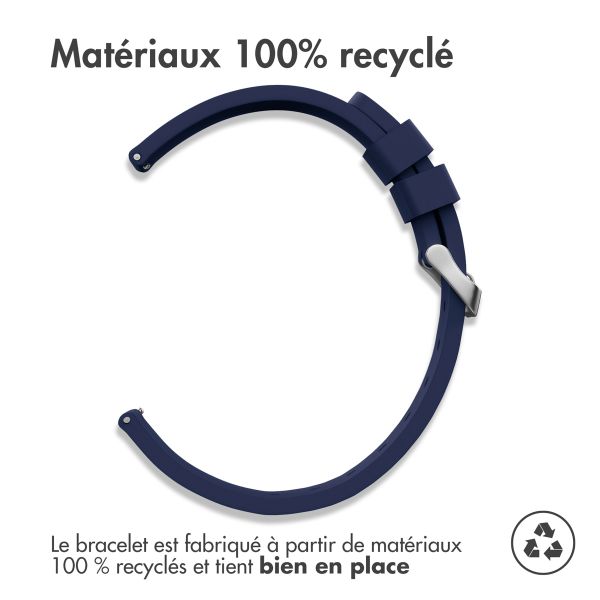 imoshion Bracelet en silicone - Connexion universelle de 24 mm - Bleu foncé