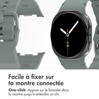 imoshion Bracelet Wave en silicone Samsung Galaxy Watch 8 (40/44mm) / Classic (46mm) - Gris foncé