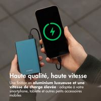 imoshion Ultra Series Aluminium | Batterie externe 20.000 mAh - Charge rapide jusqu'à 33 watts - Vert Petrol 