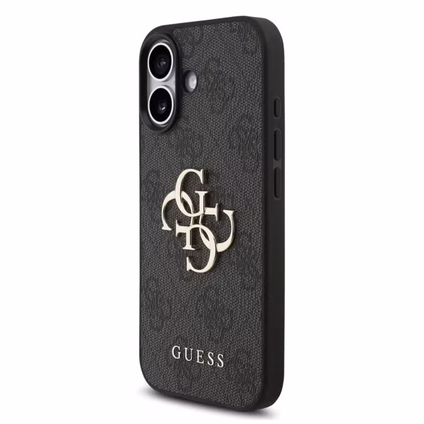 Guess Coque 4G Metal Logo Backcover Apple iPhone 17 - Noir