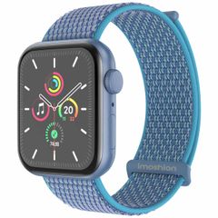 imoshion Bracelet en nylon Apple Watch Series 1 t/m 9 / SE (38/40/41 mm) | Series 10 / 11 (42 mm) - Marine Blue