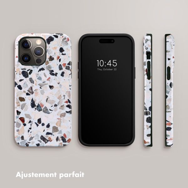 Selencia Coque arrière Vivid Tough iPhone 14 Pro Max - Chic Terazzo