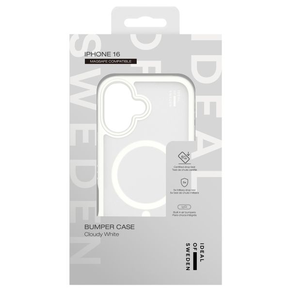 iDeal of Sweden Coque Bumper MagSafe Apple iPhone 16 - Cloudy White