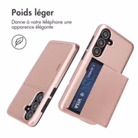imoshion Coque arrière avec porte-cartes Samsung Galaxy S25 FE - Rose Doré