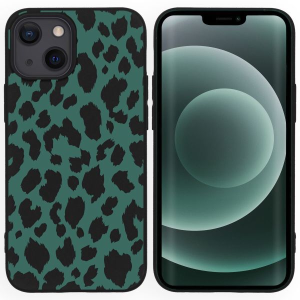 imoshion Coque Design iPhone 13 Mini - Léopard - Noir / Vert